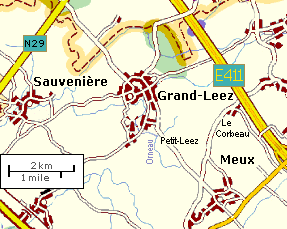 Map of Sauveniere